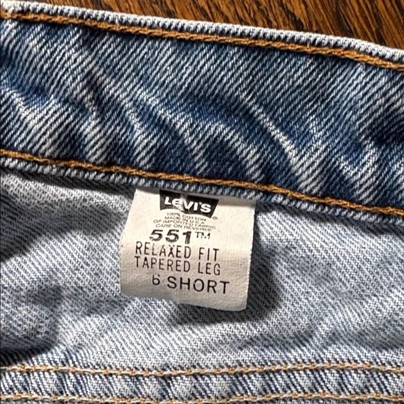 📌 Vintage 90s Levi’s 551 Relaxed Fit Tapered Leg Denim Jeans Women’s 6 Short S - Picture 7 of 12